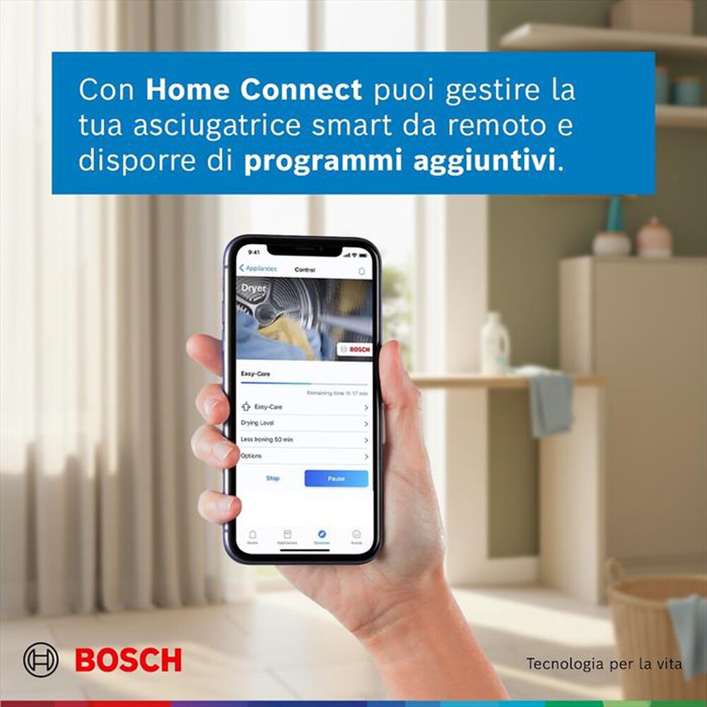 Immagine del prodotto BOSCH - Asciugatrice WRB247C0IT 9Kg Classe A-Bianco