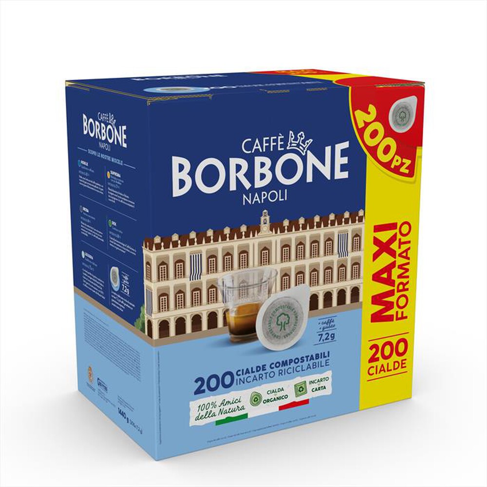 "CAFFE BORBONE - Cialde miscela Nobile 44BBLUNOBILE 200 pezzi"