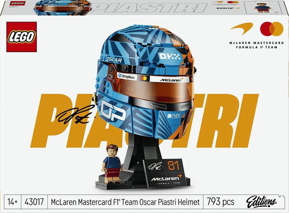Immagine del prodotto LEGO - EDITIONS Casco di Oscar Piastri McLaren - 43017-Multicolore