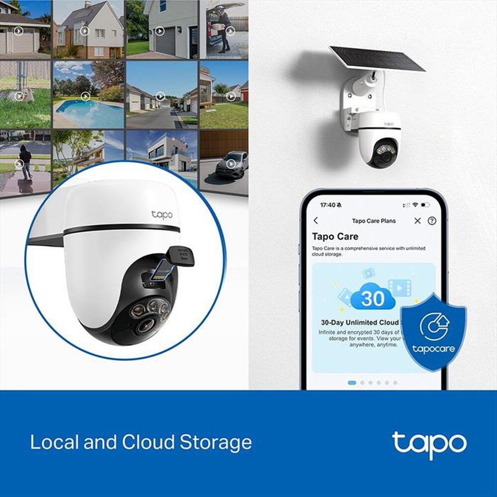Immagine del prodotto TP-LINK - Telecamera di sorveglianza Wi-Fi TC90 KIT-bianco