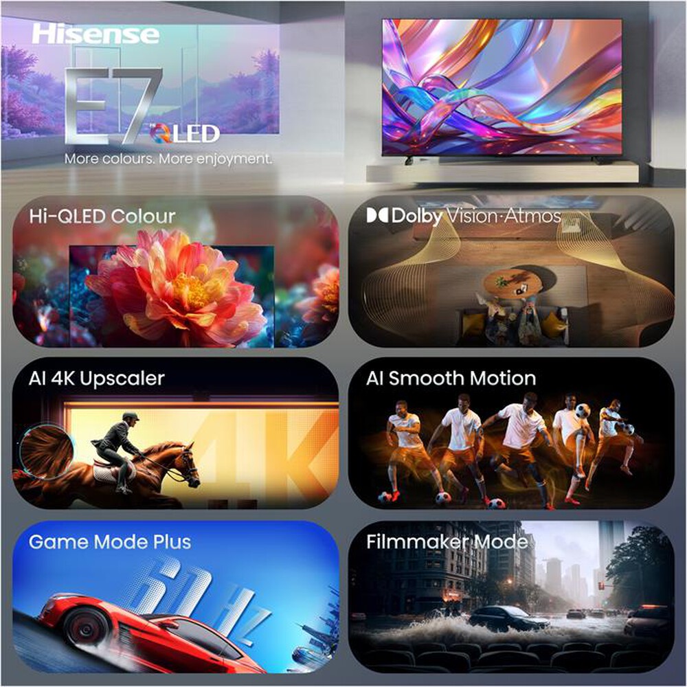 Immagine del prodotto HISENSE - Smart TV QLED 4K 55" 55E79S-NERO