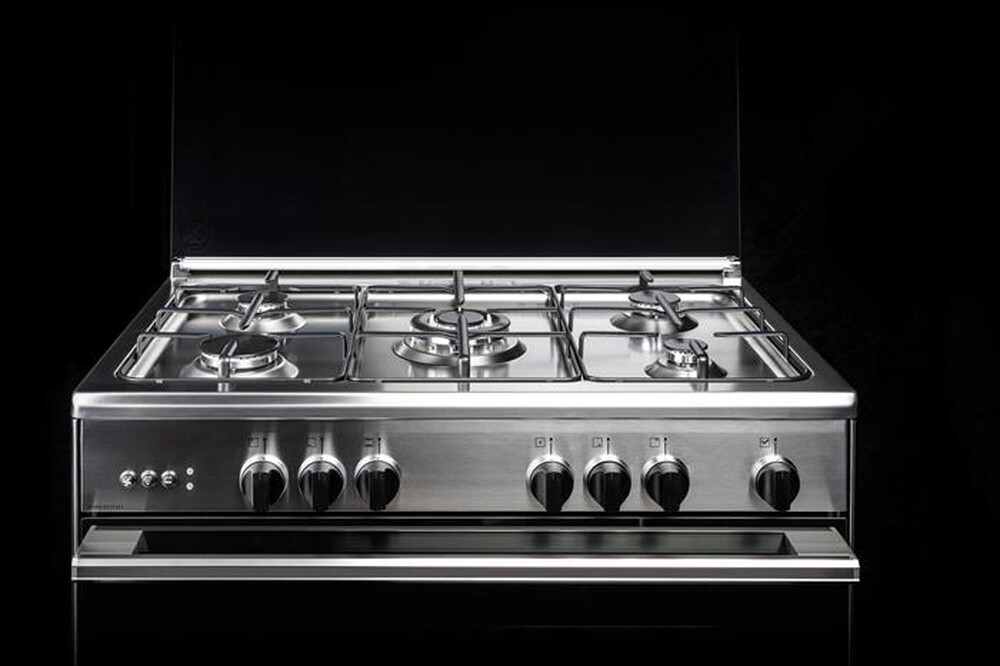 Glem Gas ST664MI Cucina 60x60 con forno multifunzione elettrico  termoventilato 4 fuochi Classe A+ colore acciaio Inox - Cucine Cucina 4  fuochi - ClickForShop