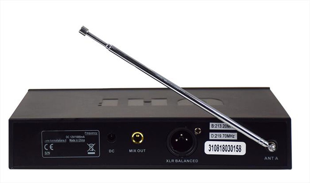 "KARMA - Radiomicrofono palmare VHF SET 6250-Nero"