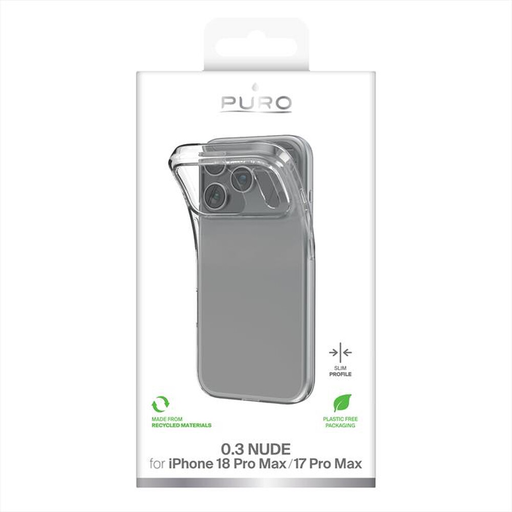 Immagine del prodotto PURO - Cover 0.3 Nude per iPhone 18 Pro Max/17 Pro Max-Trasparente