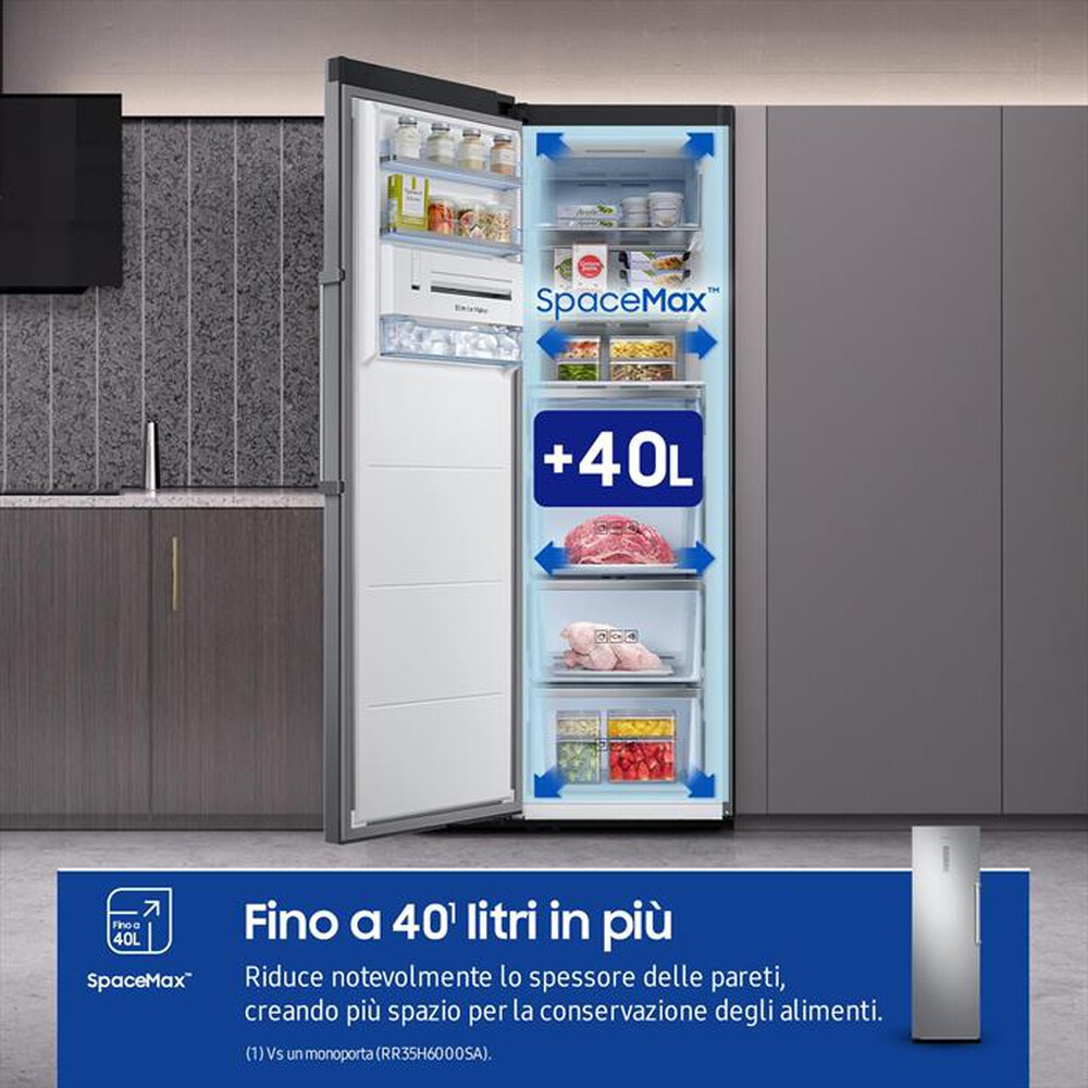 Immagine del prodotto SAMSUNG - Congelatore verticale RZ32C7BBES9/EF Classe E 323l-METAL INOX