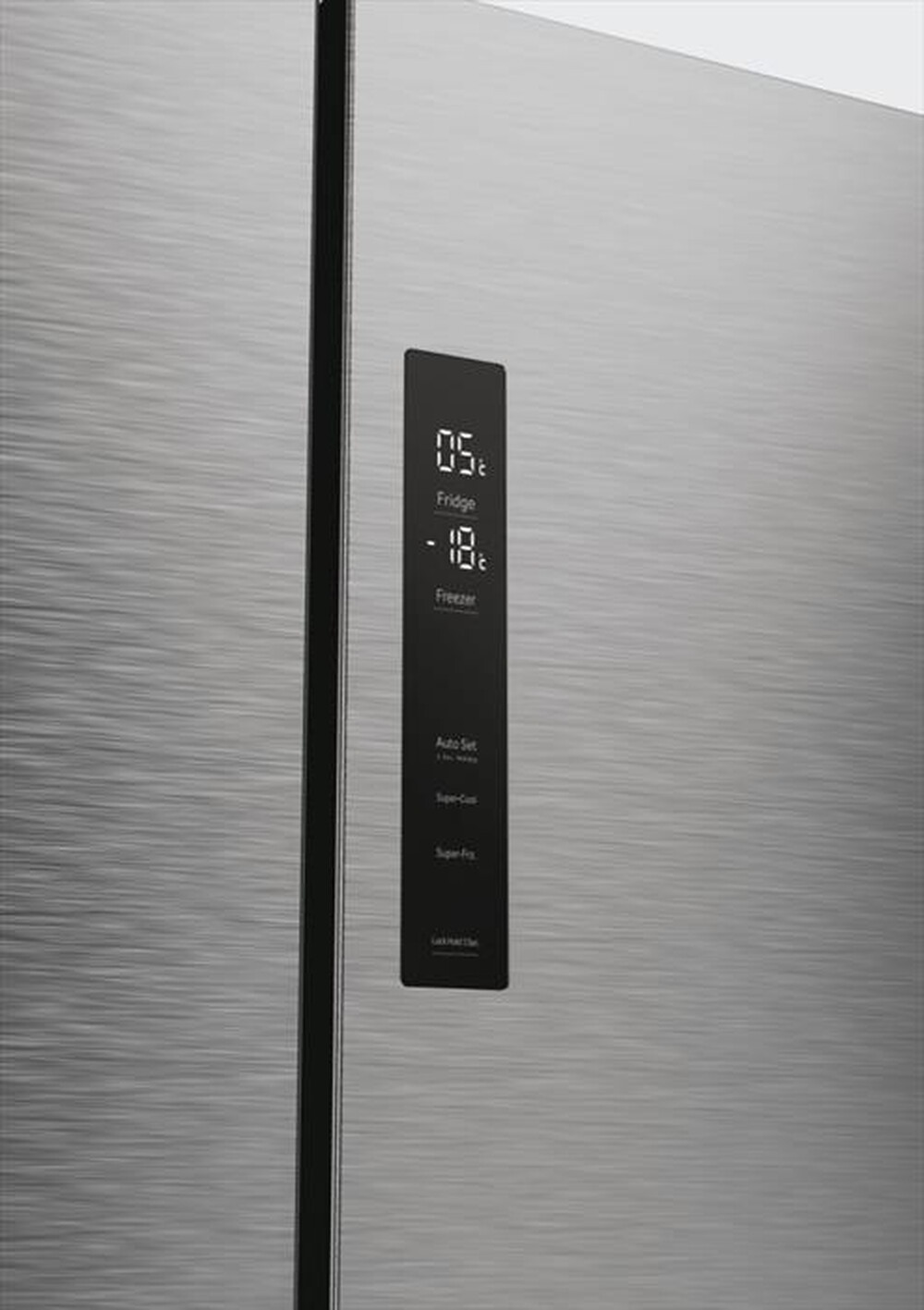 "HAIER - Frigorifero side by side HCR5919ENMP ClasseE 582lt-Platino, Acciaio inossidabile"