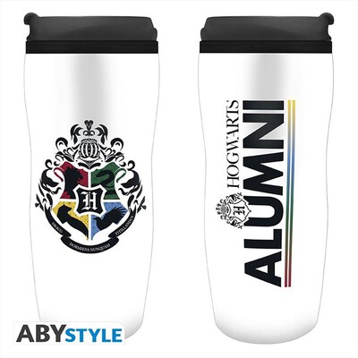 ABYSSE - HARRY POTTER - TRAVEL MUG 355ML ALUNNI DI HOGWARTS-bianco