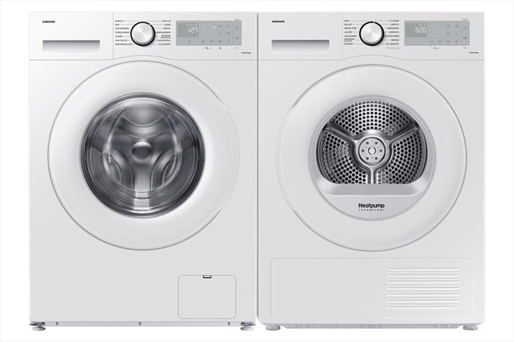 "SAMSUNG - Asciugatrice DV80CGC2B0THET 8 Kg Classe A+++-bianca display silver"