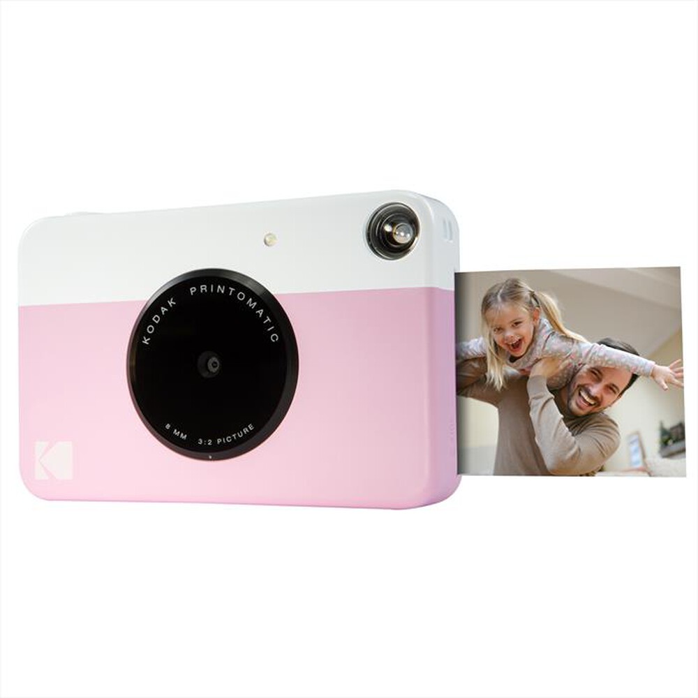 "KODAK - Fotocamera compatta PRINTOMATIC-Rosa"
