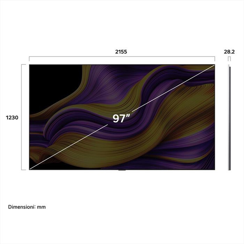 "LG - Smart TV OLED UHD 4K 97\" OLED97G54LW-Silver"