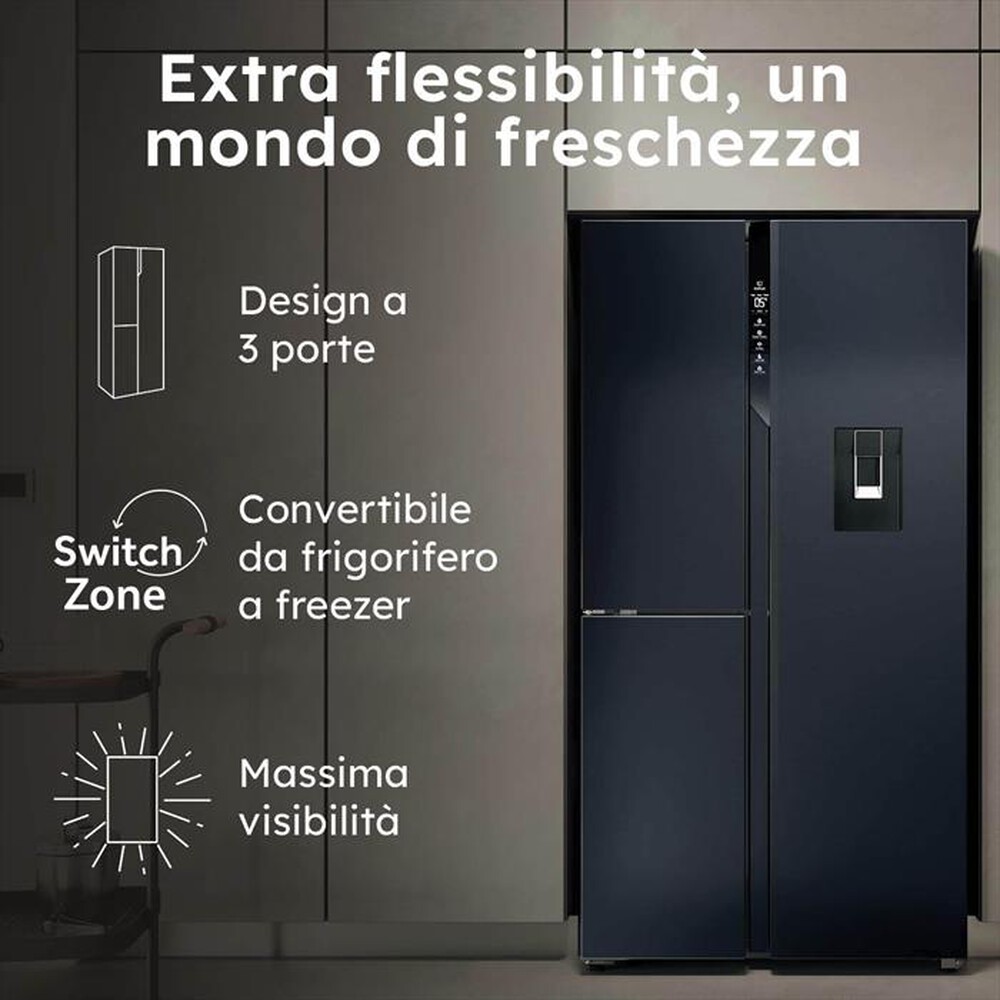 Immagine del prodotto HAIER - Frigorifero 3 Porte HSPR79F18EWMB 573L Classe E-Nero