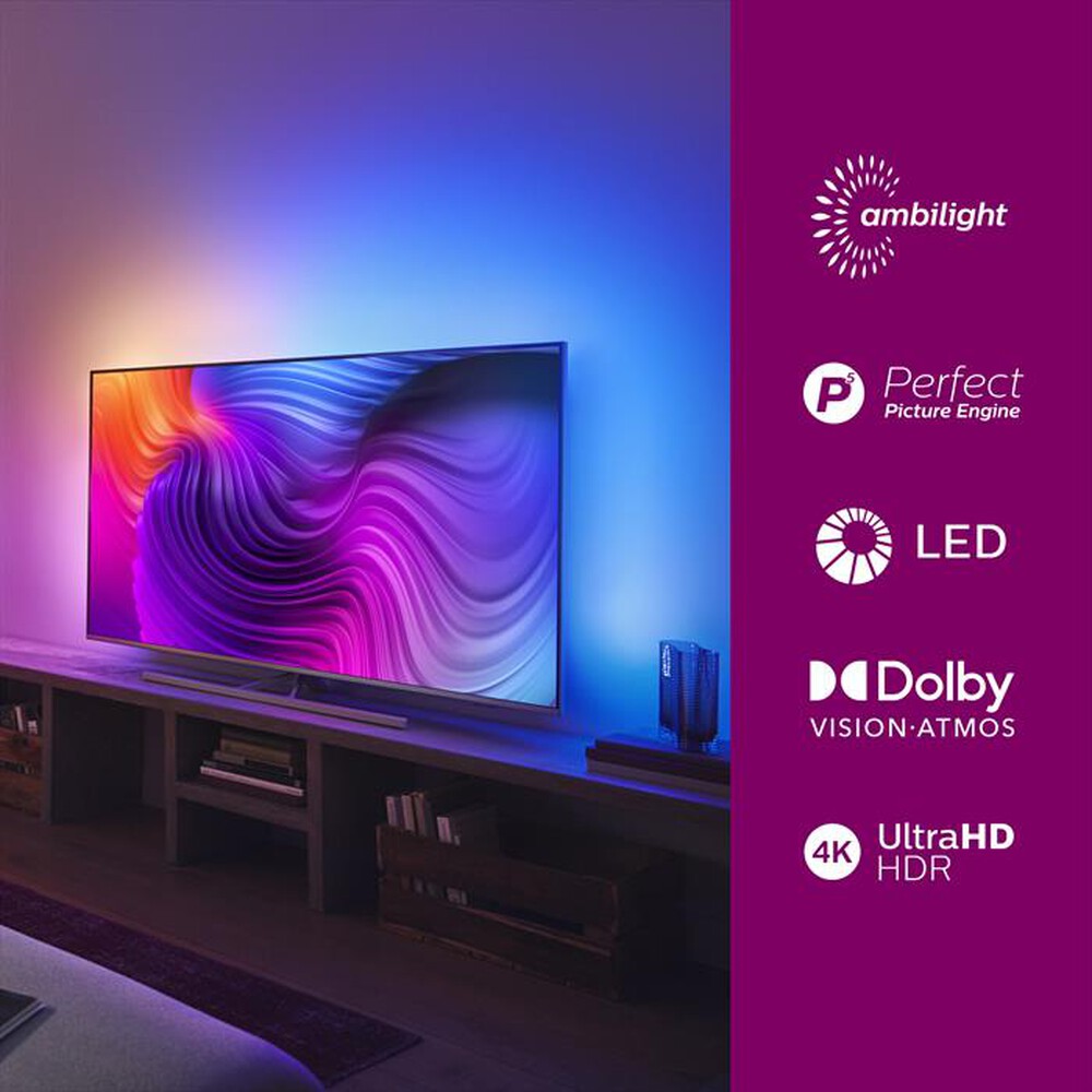 "PHILIPS - SMART TV AMBILIGHT THE ONE 4K 70\" 70PUS8506/12-Silver"