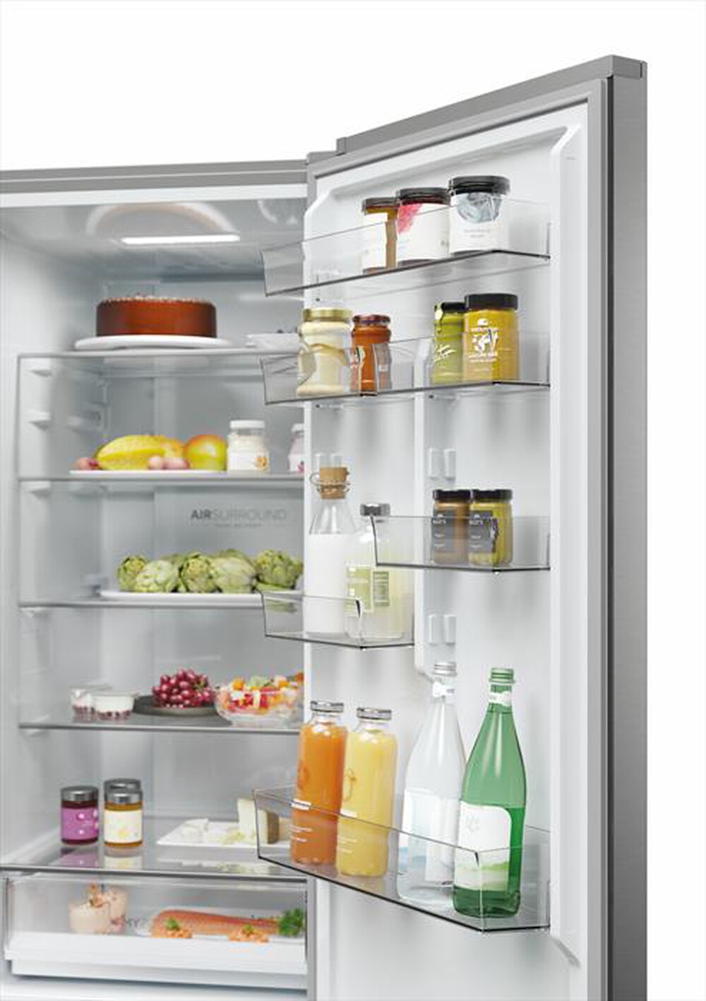 "HAIER - Frigorifero combinato HDPW3620CNPK Classe C 406 lt-Acciaio inossidabile"