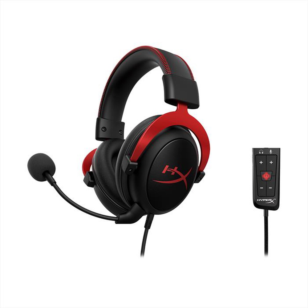 "HYPERX - Cuffie PC CLOUD II-Nero e Rosso"