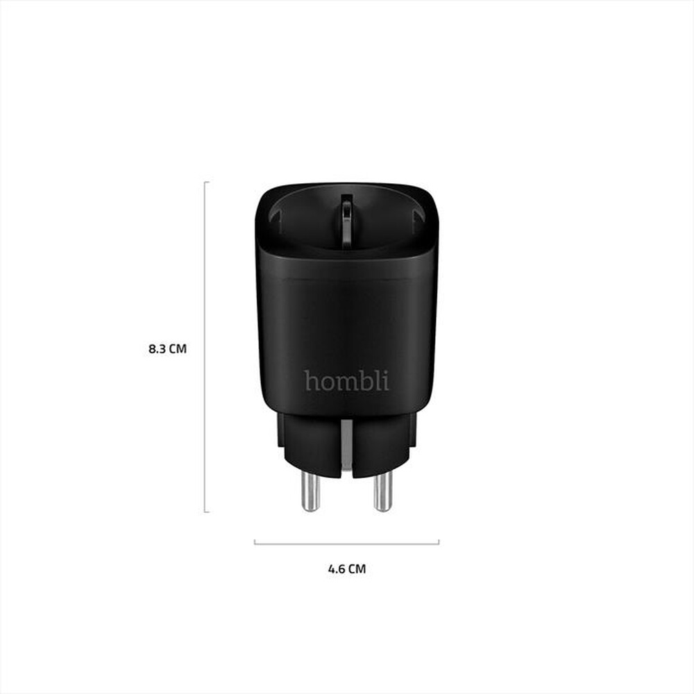 "HOMBLI - Smart Socket EU Black Edition-Nero"