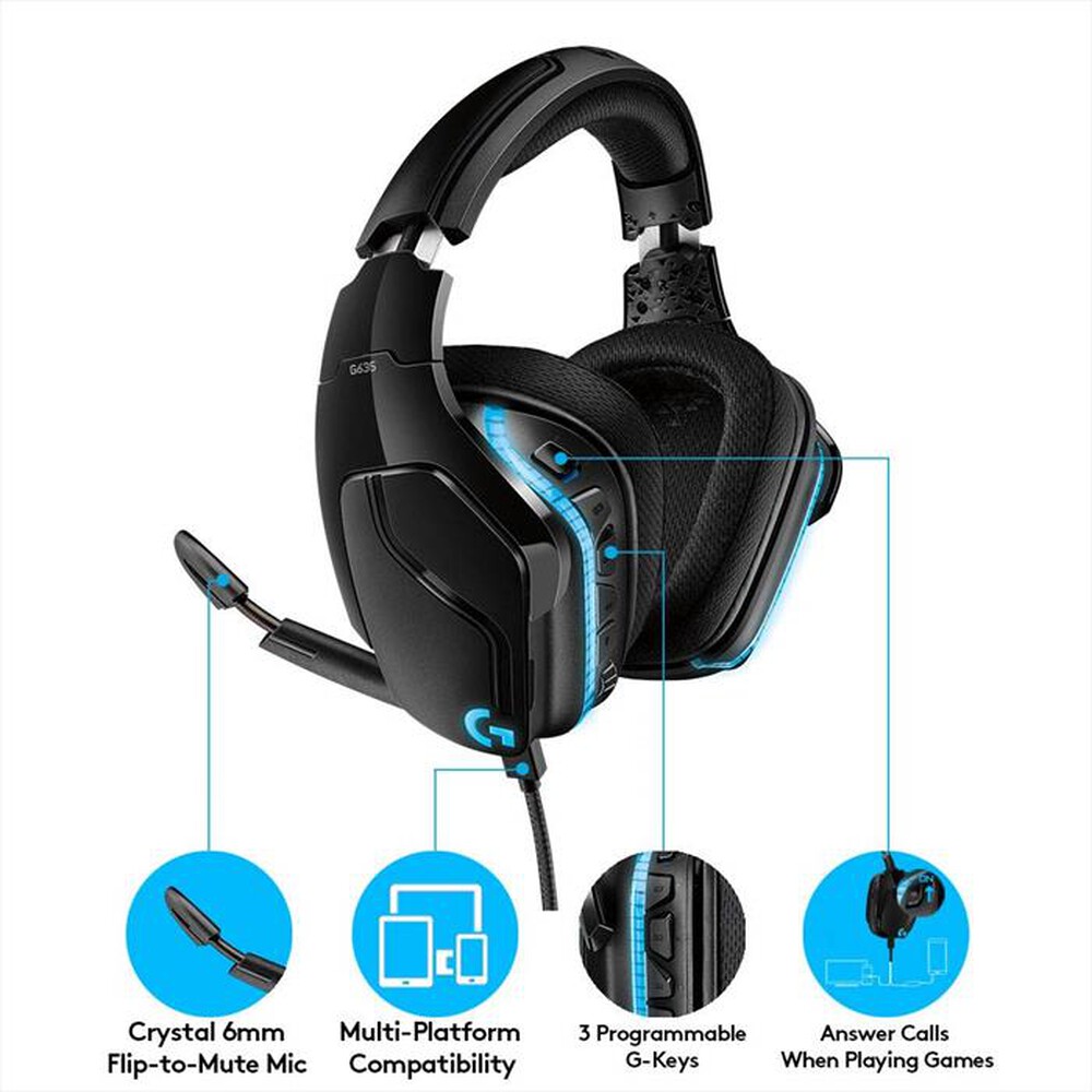 "LOGITECH - G635-Nero"