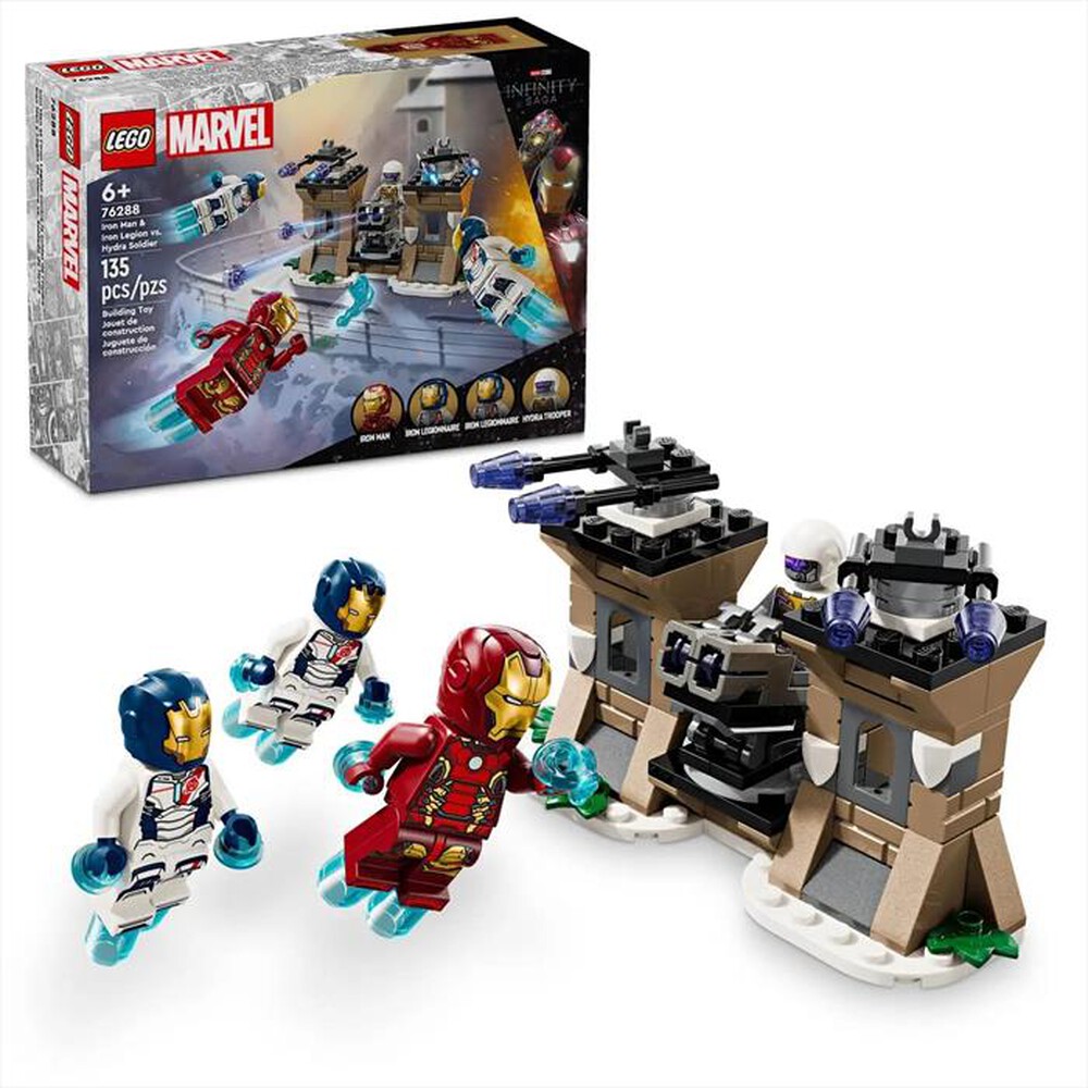 "LEGO - Iron Man e Legione di ferro vs.Soldato Hydra-76288-Multicolore"