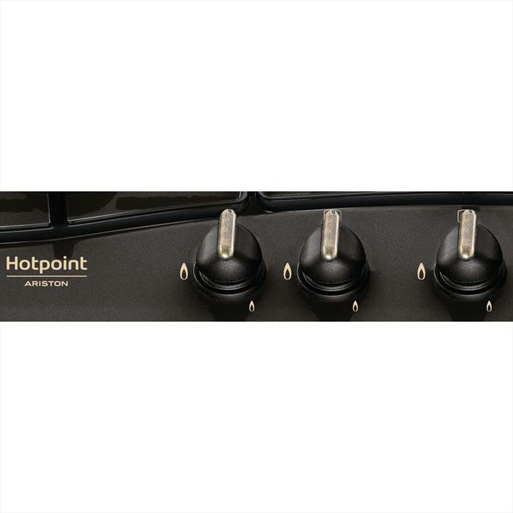 "HOTPOINT ARISTON - Piano cottura a gas PCN 750 T (AN) R /HA 75cm-Antracite"