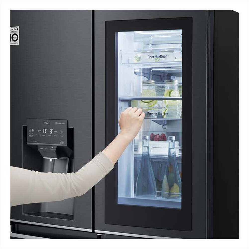 "LG - Frigorifero 3 e più porte GMX945MC9F Classe F 705l-Matte Black Steel"