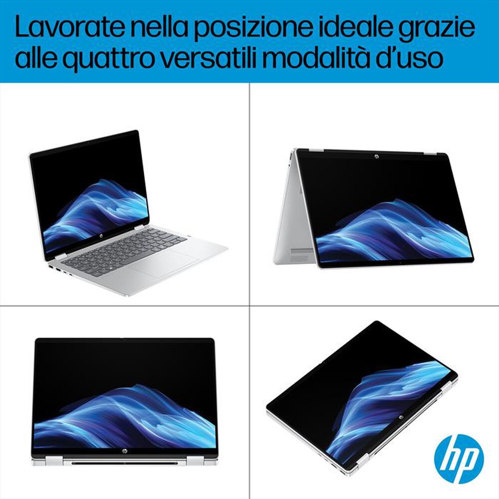 Immagine del prodotto HP - Notebook OMNIBOOK 5 X360 14-FP0008NL Intel Core i3-Glacier Silver