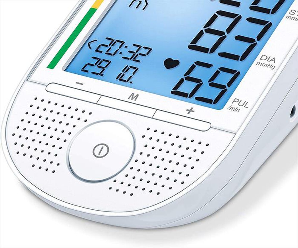 "BEURER - Misuratore di pressione da braccio BM 49 D/F/I/NL-Grigio, Bianco"