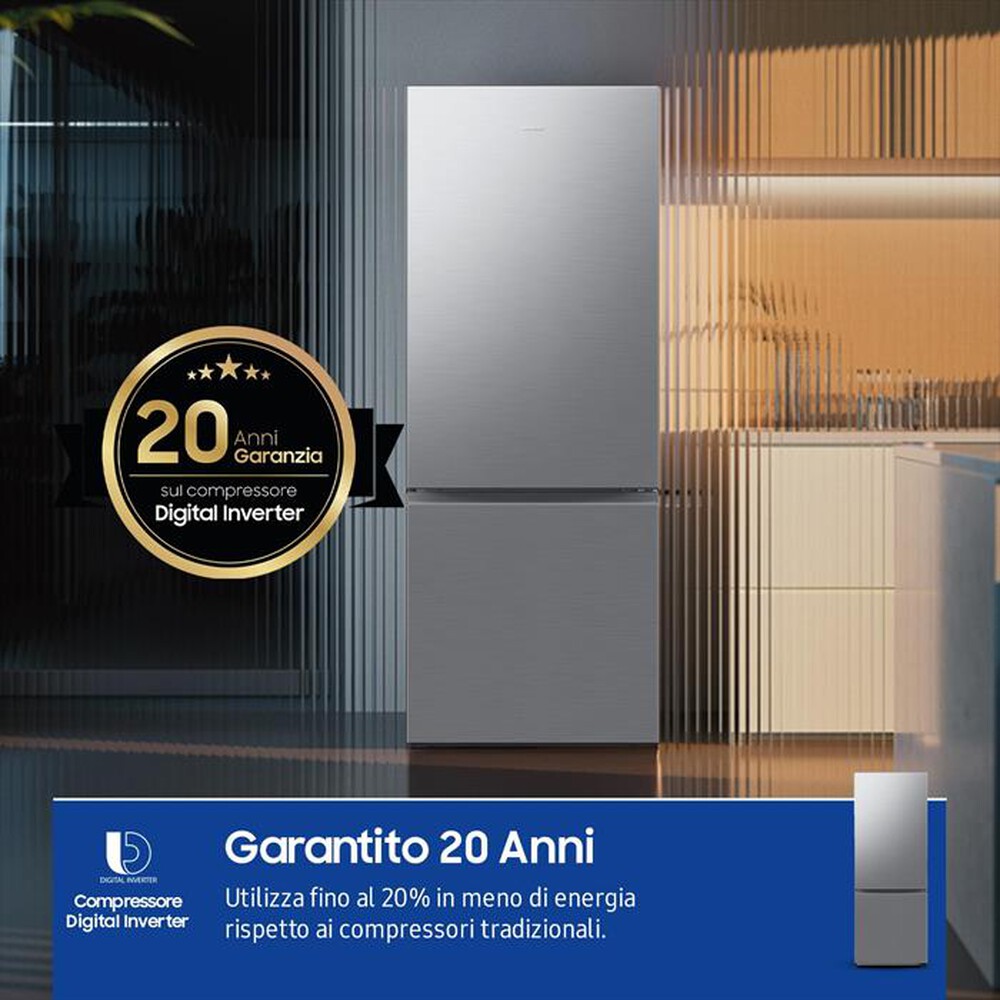 "SAMSUNG - Frigorifero combinato RB53DG703DS9EF ClasseD 538lt-METAL INOX"