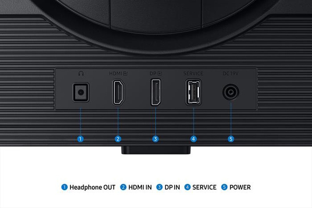 Immagine del prodotto SAMSUNG - MONITOR GAMING ODYSSEY G6 - G60F 27"-Black