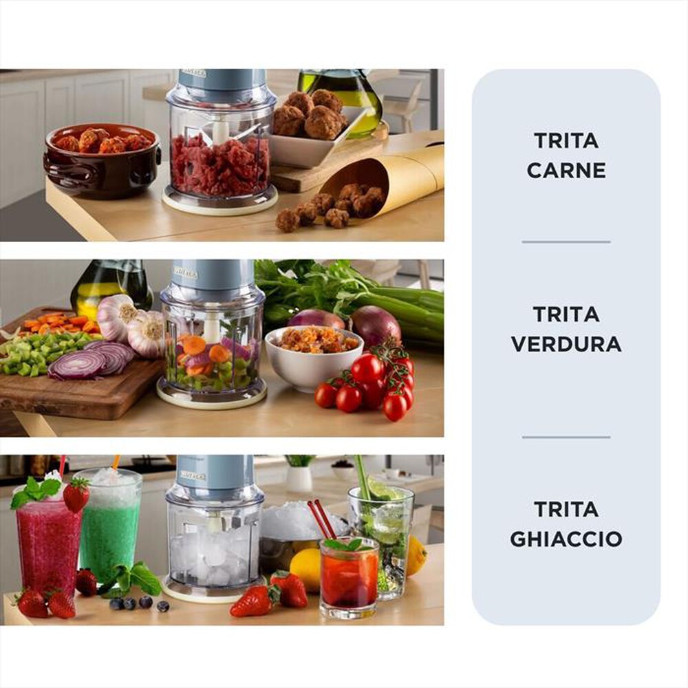 Immagine del prodotto ARIETE - 0438 Vintage Tritatutto Elettrico 400W-celeste