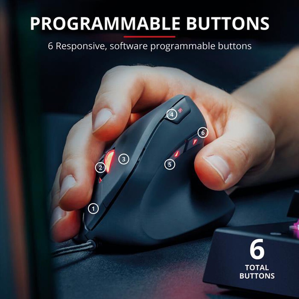 Immagine del prodotto TRUST - GXT144 REXX VERT GAM MSE-Black