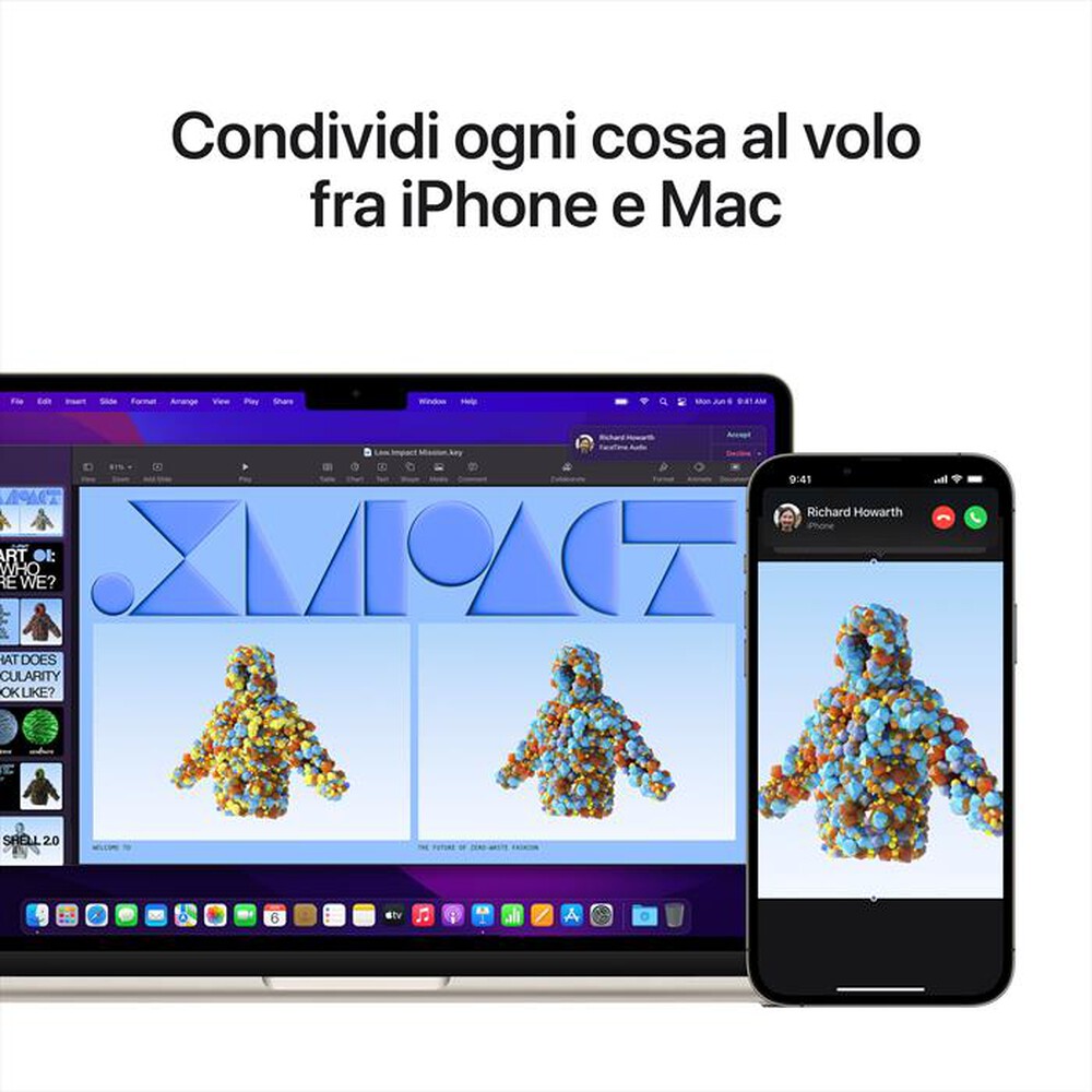 "APPLE - MacBook Air 13 M2 8-core CPU 10-core GPU 512GB SSD-Galassia"