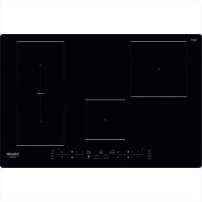 HOTPOINT ARISTON - Piano cottura induzione HB 0577B NE 77 cm-Nero