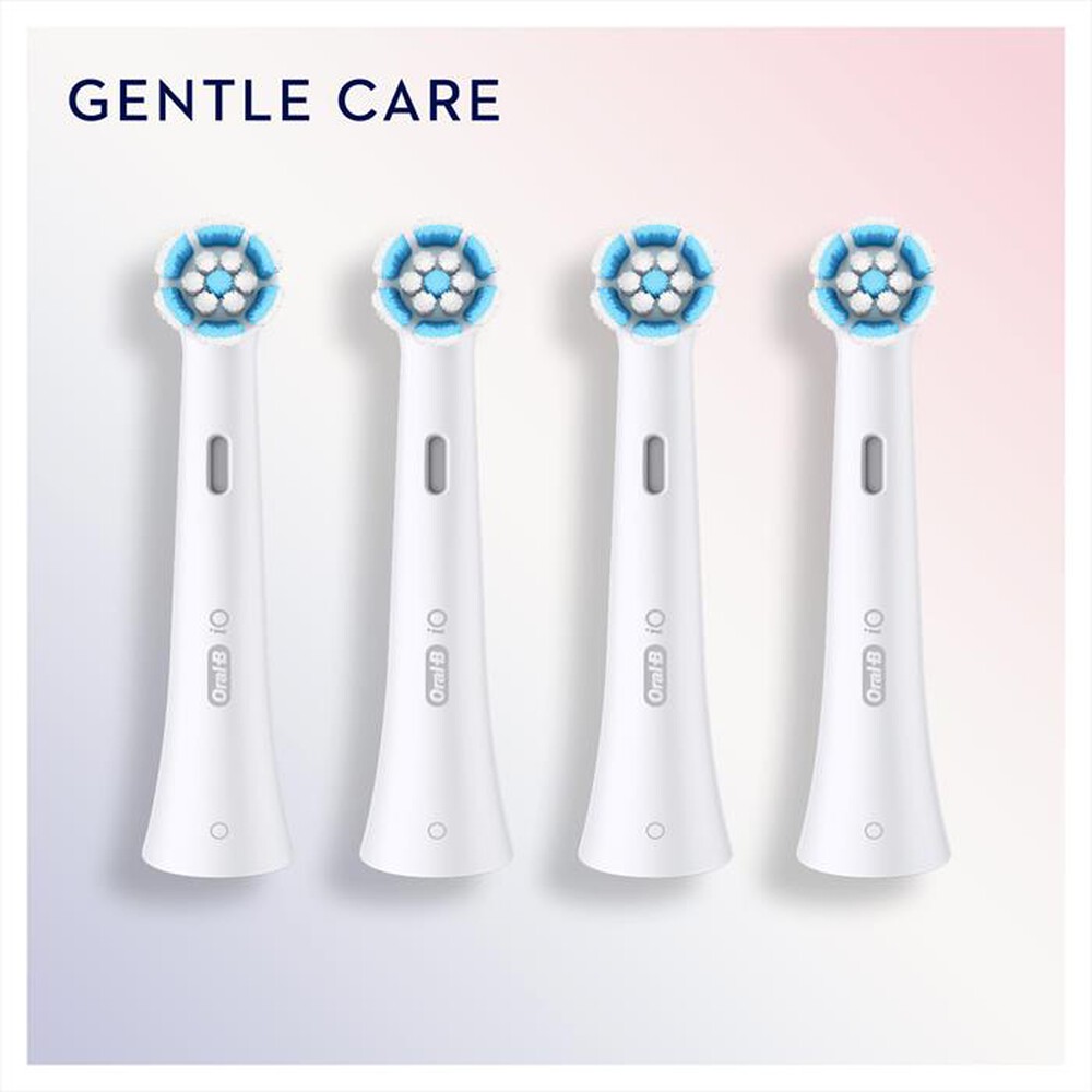 "ORAL-B - TESTINE IO GENTLE CARE 4 PZ-Bianco"