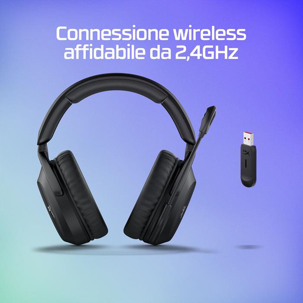 "HYPERX - Cuffie gaming per PC CLOUD STINGER 2-Nero"