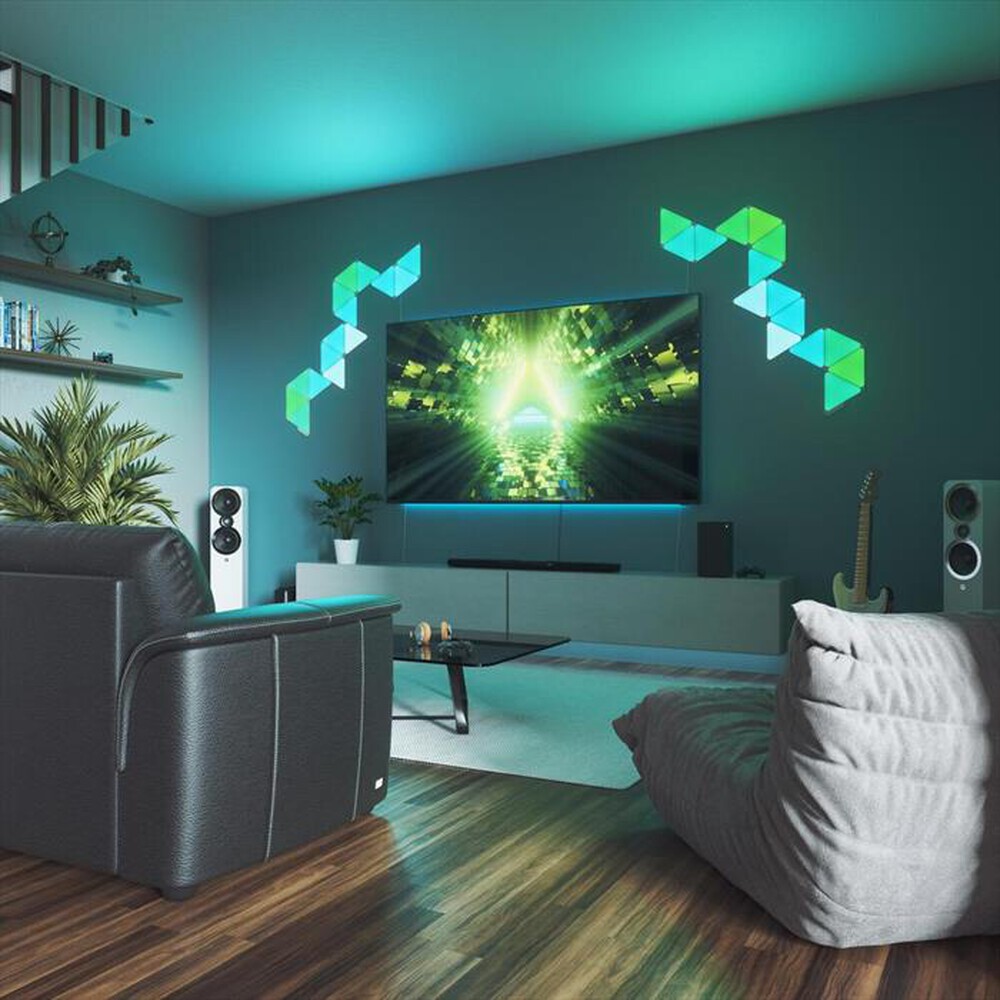 "NANOLEAF - SHAPES SMARTER KIT - 15 TRIANGOLI LUMINOSI-WHITE"