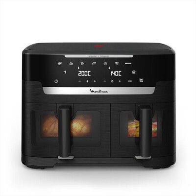 MOULINEX - Friggitrice aria doppia Ever Fry XXL Dual EZ9478F0-Nero