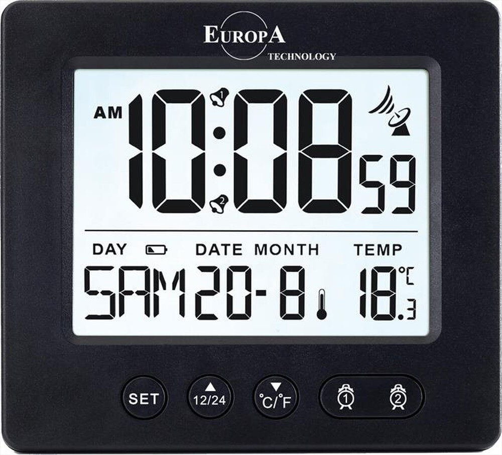 Immagine del prodotto EUROPA TECHNOLOGY - Sveglia radio-controllata DV 535 RC-NERO