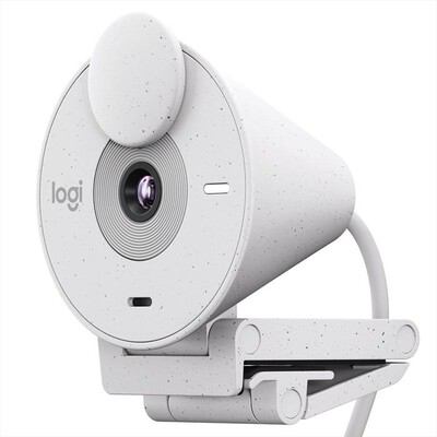 LOGITECH - Webcam Brio 300-Bianco,  LOGITECH - Webcam Brio 300-Bianco