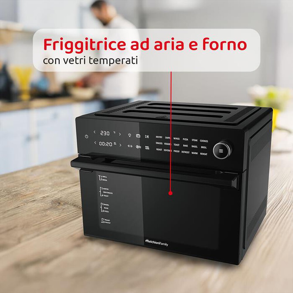 "MELCHIONI FAMILY - Friggitrice ad aria BENEDETTA-nero"