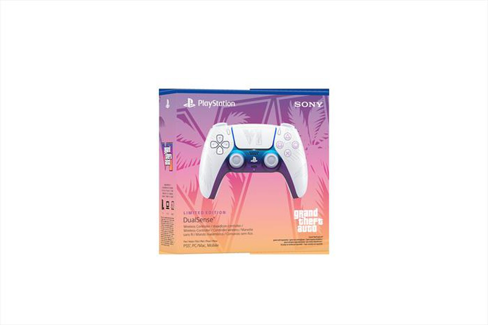 Immagine del prodotto SONY COMPUTER - Controller wireless DualSense GRAND THEFT AUTO VI-Bianco, Rosa, Blu