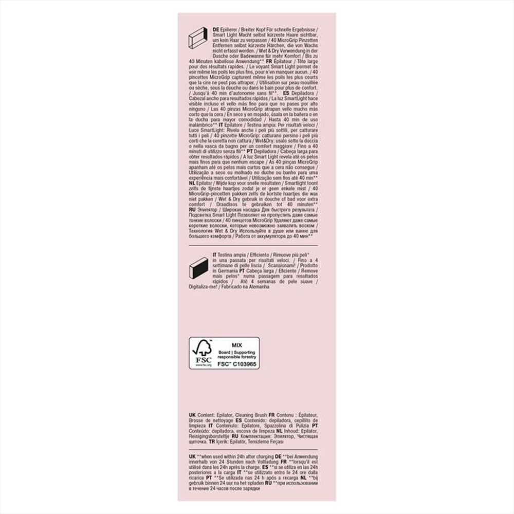 "BRAUN - Epilatore Elettrico SILK-ÉPIL 7 7-000-BIANCO/ROSA"