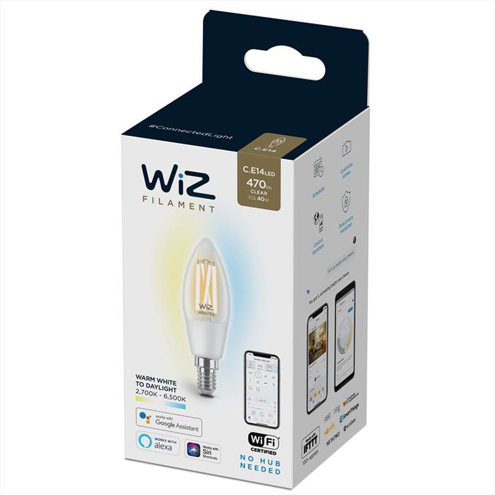 "PHILIPS - WIZ TW CANDELA FILAMENTO 40W E14-White"