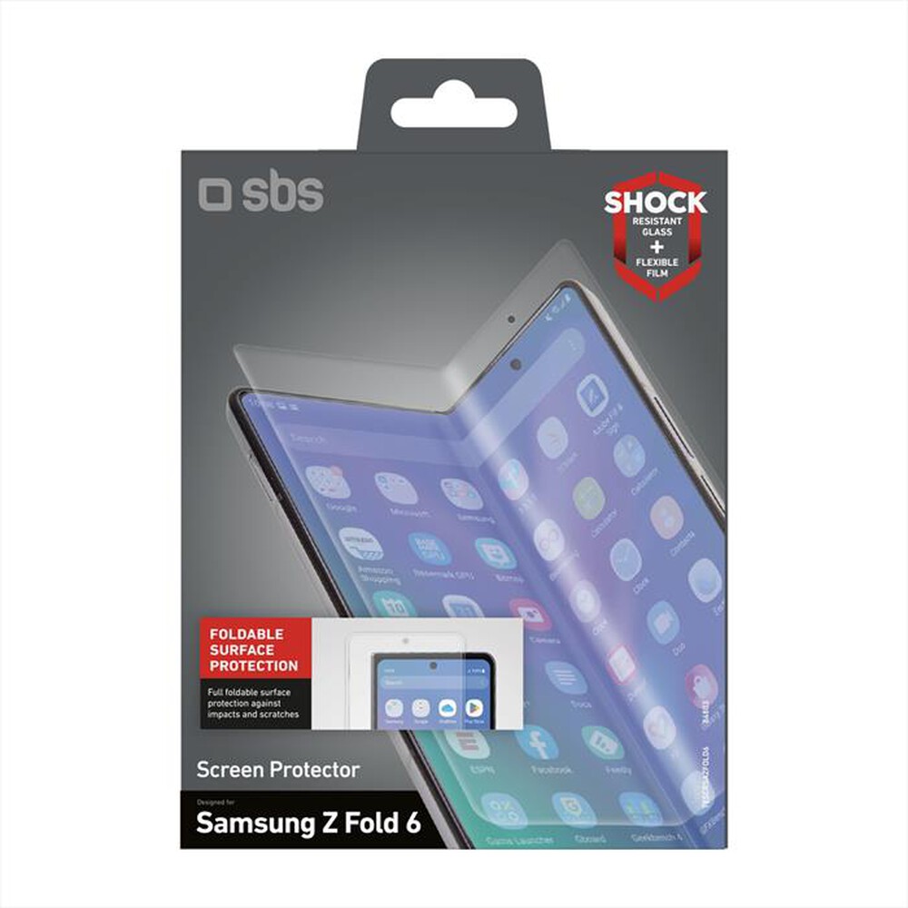 "SBS - Screen protector TESCRSAZFOLD6 Samsung Z Fold 6-Trasparente"