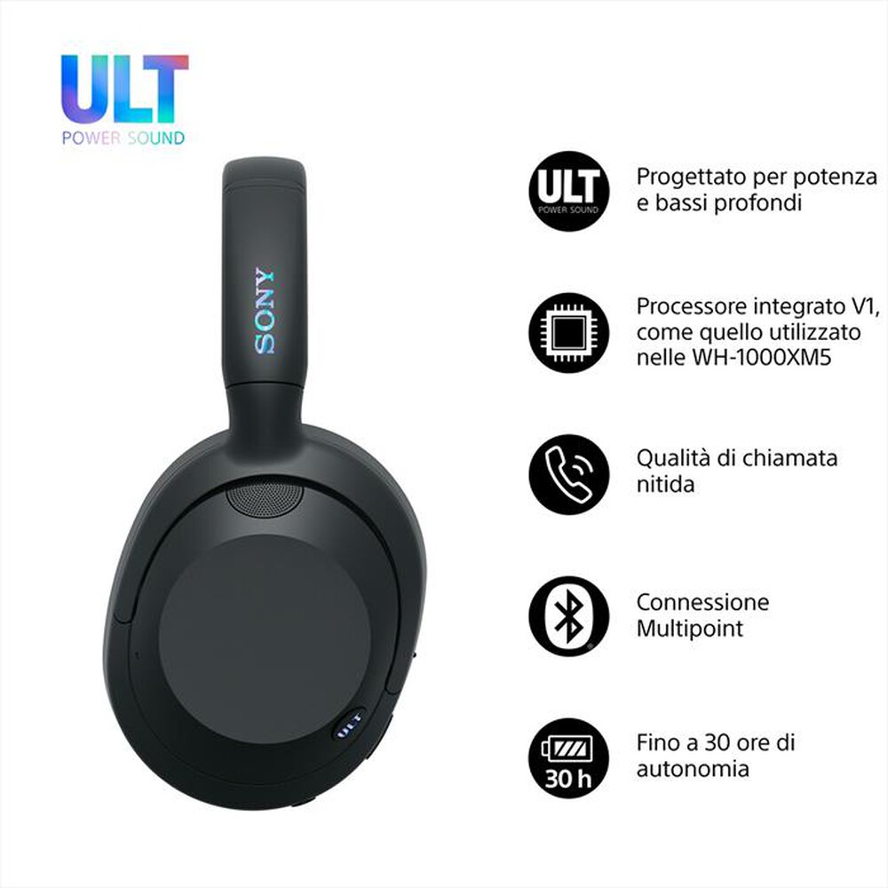 Immagine del prodotto SONY - Cuffie a padiglione chiuso WHULT900NB.CE7-nero