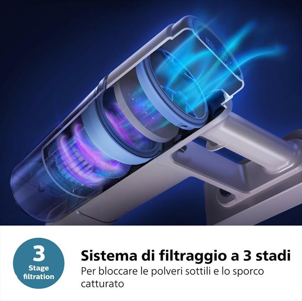 "PHILIPS - Scopa elettrica SERIES 2000 XC2011/01-Grigio"