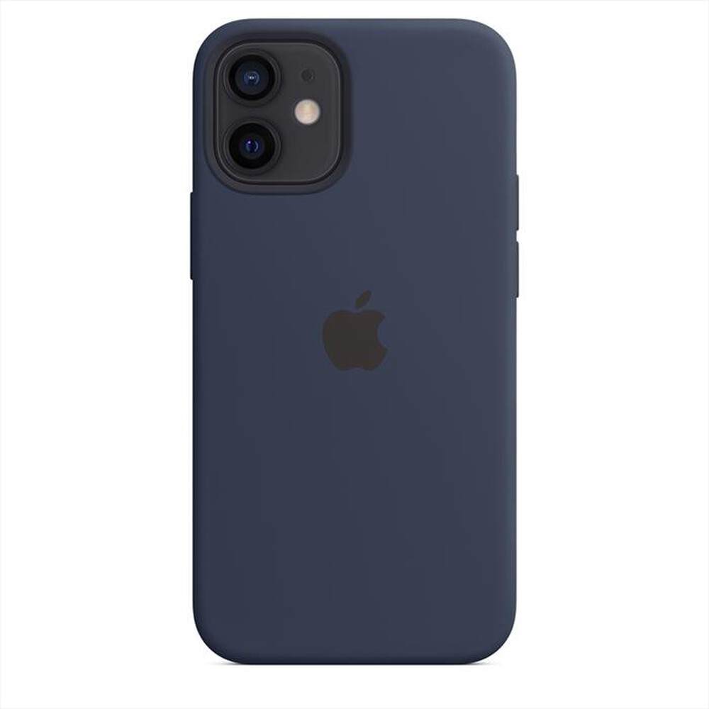 "APPLE - Custodia MagSafe in silicone per iPhone 12 Mini-Deep Navy"