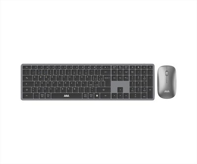 AAAMAZE - TASTIERA CON MOUSE OFFICE COMBO-Grigio
