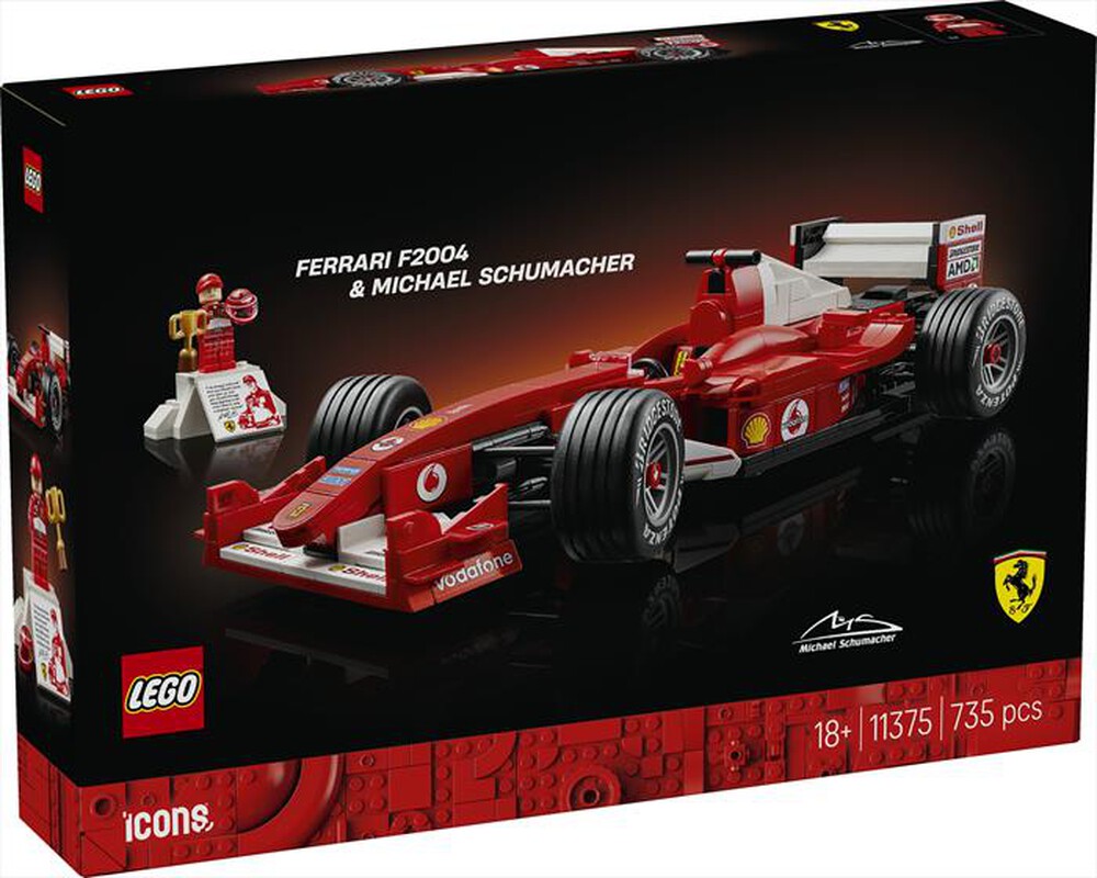 Immagine del prodotto LEGO - ICONS Ferrari F2004 e Michael Schumacher - 11375