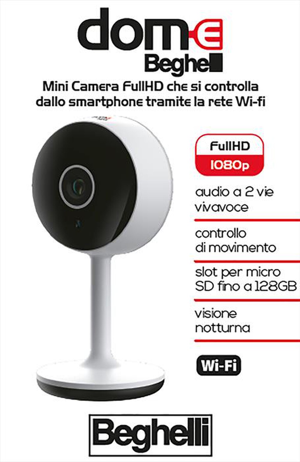 "BEGHELLI - SMART CAMERA MINI-BIANCO"