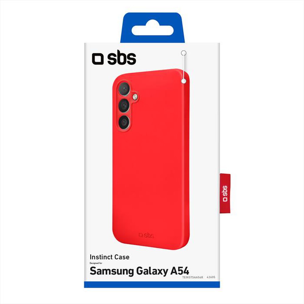 "SBS - Cover TEINSTSAA54R per Samsung A54-Rosso"