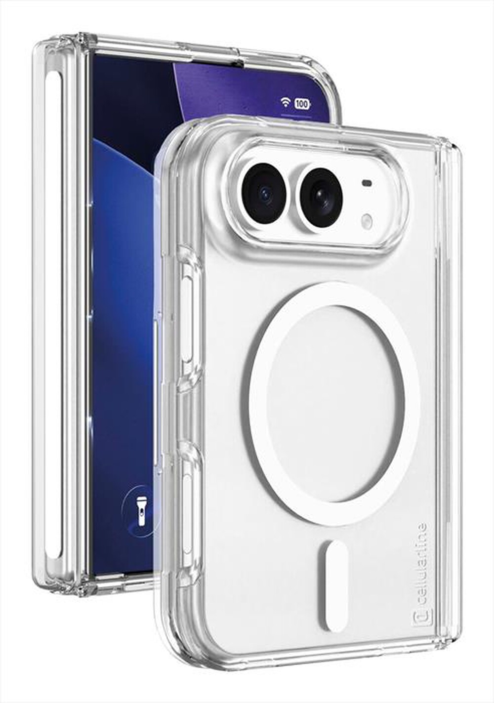 Immagine del prodotto CELLULARLINE - Cover GLOSS MAG per iPhone 18 Duo-Trasparente